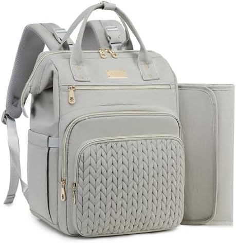 AIJIEKE Large Diaper Bag Backpack, Extra Wide Travel Diaper Bag by AIJIEKEDirect