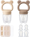 2 Pack Silicone Baby Fruit Feeder by POIKSHARK