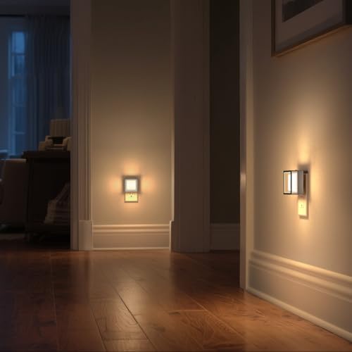 DORESshop Night Light, Night Lights Plug into Wall, 2 Pack 3000K Nightlight - Image 6