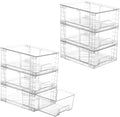 Vtopmart 6 Pack Stackable Storage Drawers, Easily Assemble Containers by Vtopmart