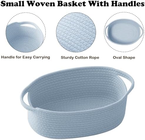 Blue Woven Rope Basket - Image 3