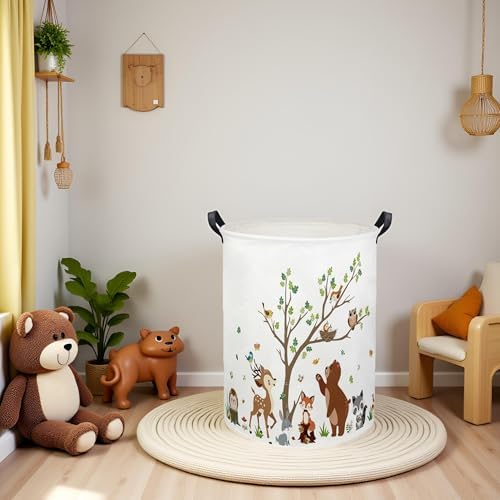 Kids Laundry Basket Baby Hamper Toy Storage Bin - Image 5