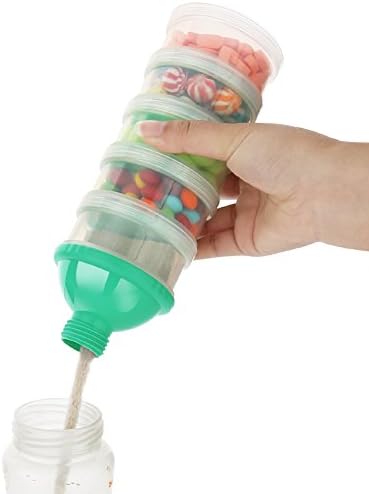 Accmor Formula Dispenser On The Go, 5 Compartments Stackable Formula Container - Image 5