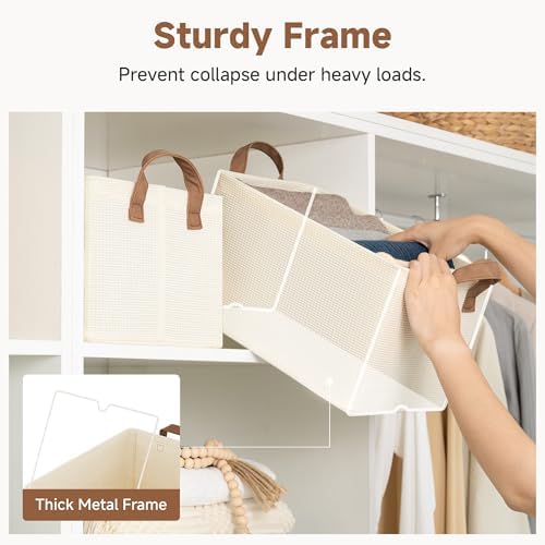 StorageWorks Closet Storage Bins, Shelves Baskets - Image 4