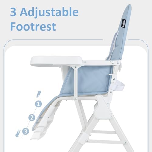 INFANS Baby High Chair, Quick Folding Portable Highchair - Image 4
