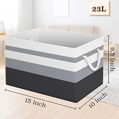 Fab totes Storage Bins 2-Pack, Foldable Storage Baskets - Image 2