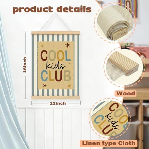 Playroom Decor, Cool Kids Club Wall Art Framed Poster, Boys Room Decor - Image 6