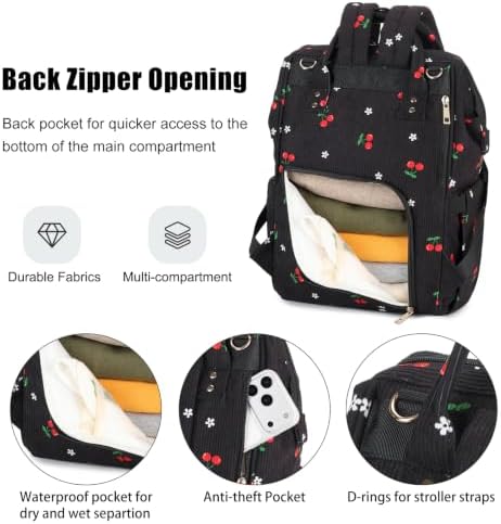 Baby Diaper Bag Backpack for Mom, Large Capacity Travel Nappy Bag for Boys & - Image 4