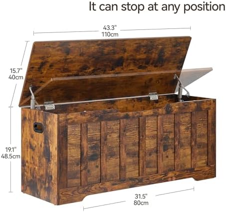 VANKILEY 43.3" Storage Chest Extra Large, Storage Bench. - Image 2
