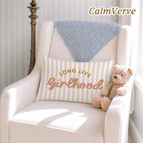Long Live Girlhood 12x20 Pillow Cover Toddler Girl Room Decor， - Image 2