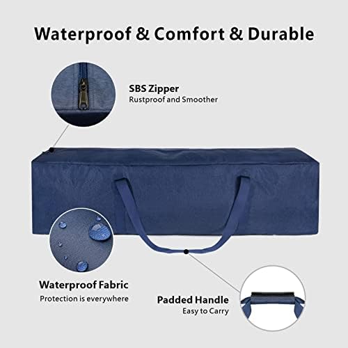 TOPDesign 3-Pack 46 Inch Extra Large Zippered Duffel Bag - Image 3