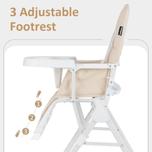INFANS Baby High Chair, Quick Folding Portable Highchair - Image 4