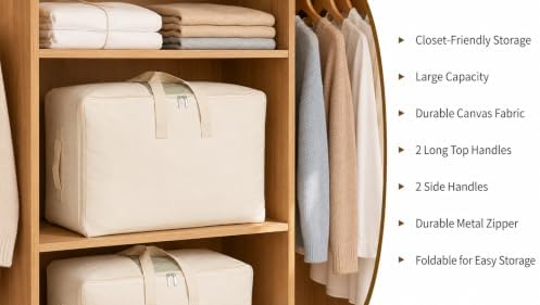 Soft Canvas Storage Bags for Comforter Bedding - Image 6