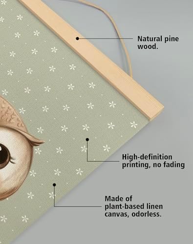 You found a duck Cute Owl Wall Art Decor, Nordic Woodland Animal Wall Hanging - Image 4