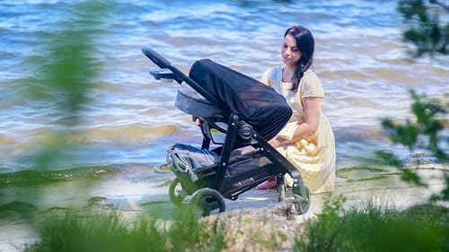 Stroller Mesh Shade Stroller Net Cover Baby Car Seat Carrier Shade-Ventilated - Image 2