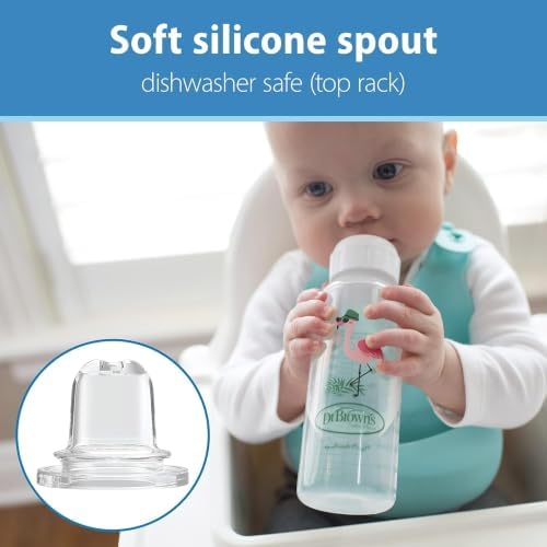 Dr. Brown's Narrow Sippy Spout Bottle, 8 oz - Image 2