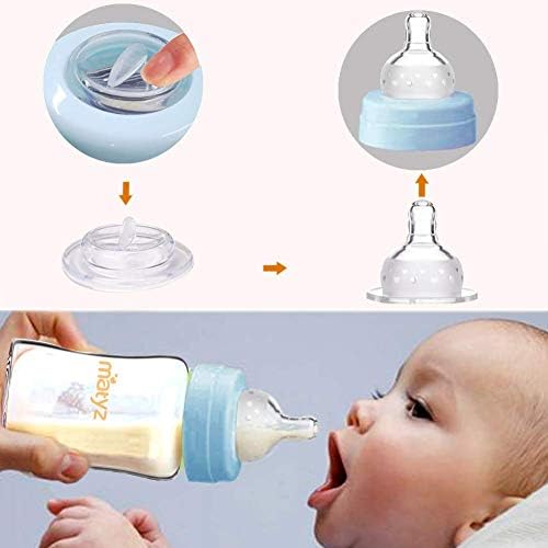 Matyz Glass Breastmilk Storage Bottles, 6 Pack, 6 oz, Sturdy Glass Bottle - Image 5