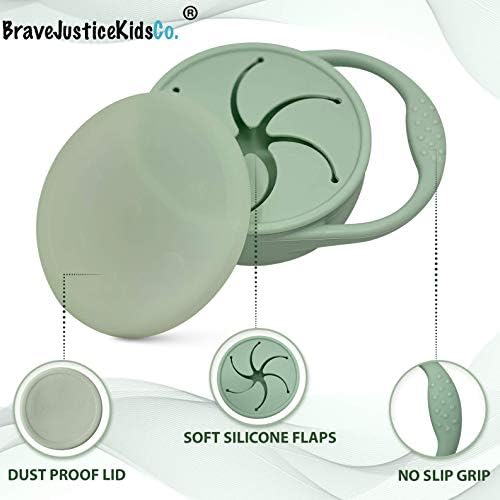BraveJusticeKidsCo | Snack Attack Snack Cup | Collapsible Silicone Snack - Image 4