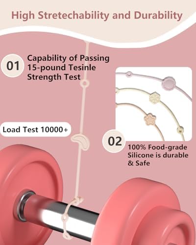 6 Pack Silicone Baby Toy Straps - Image 3