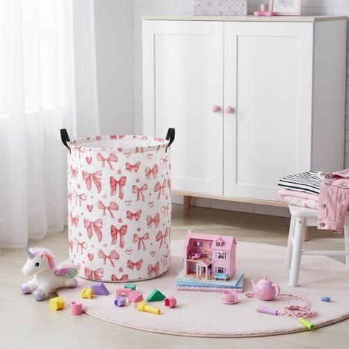 Baby Laundry Basket Baby Nursery Hamper Kids Laundry Basket Toy Storage Bin - Image 6