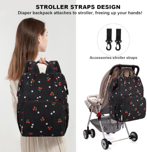 Baby Diaper Bag Backpack for Mom, Large Capacity Travel Nappy Bag for Boys & - Image 2