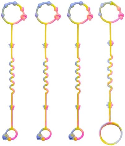 RTMOK Toy Straps for Baby, Silicone Setpacifier Clip, Applies to Car Seat Toy by RTMOK