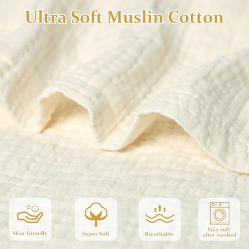 Hooyax Muslin Baby Lounger Cover, 100% Cotton Durable Newborn Lounger Cover - Image 2