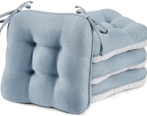 BETU Chair Cushions for Dining Chairs Set of 4, 3.5" Thick Kitchen Table Chair by BETU