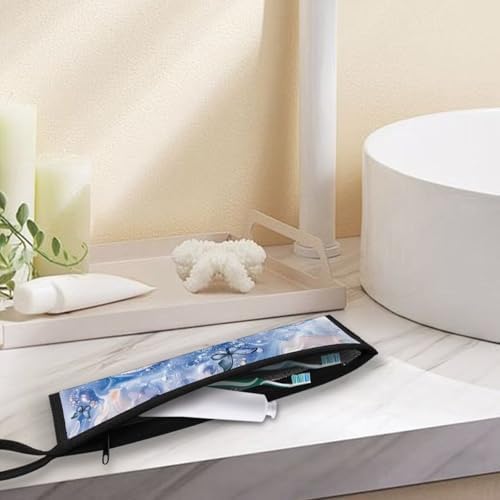 Cutlery Storage Bag Travel, Butterfly Marble - Image 5
