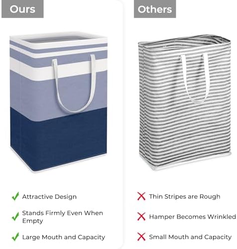 HomeHacks 2 Pack Large Laundry Baskets, Laundry Hampers Bags - Image 3