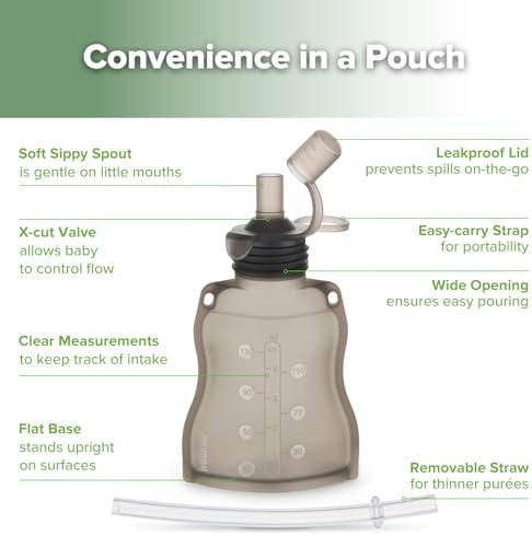 haakaa Silicone Yummy Pouch, Reusable Baby Food Pouch - Image 4