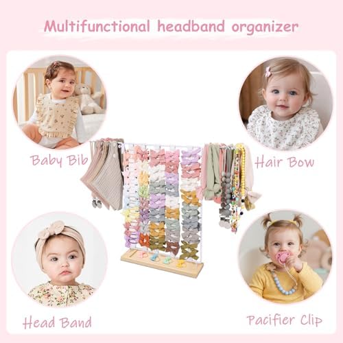 POVETIRE Headband Organizer Baby Bow Holder - Image 4