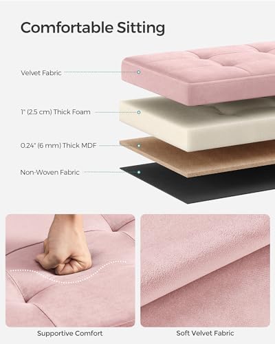 SONGMICS 15 Inches Ottoman - Image 4