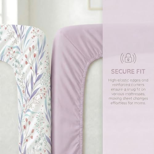 4 Pack Bassinet Sheets, Compatible - Image 3
