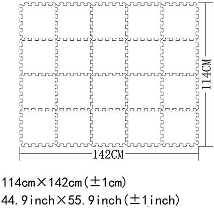 YIMINYUER® 20 Tiles (30cm×30cm×1cm Each Tile) Baby Soft Puzzle Play Mats, Kids Thick EVA Foam Floor, Toddlers & Children's Soft Interlocking Mat R04R12G301020