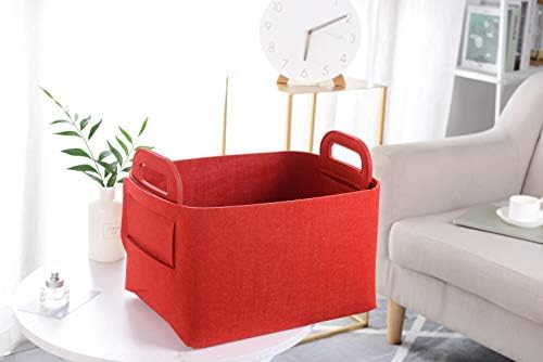 Minoisome Storage Basket Felt Storage Bin Collapsible& Convenient Box Organizer - Image 2