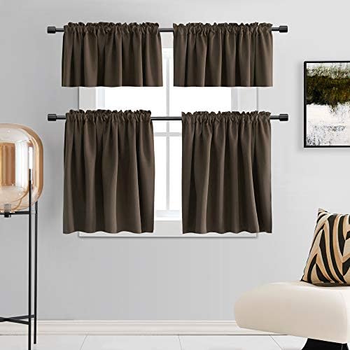DONREN Coffee/Brown Valances for Cafe - Image 4