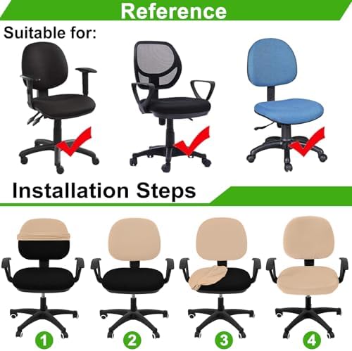 Smiry Office Computer Chair Covers - Image 6