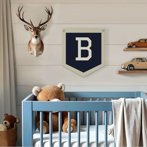 Lacama Toddler Boys Room Decor Name B Pennant Flag, Personalized Baby Gifts - Image 2