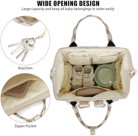 Baby Diaper Bag Backpack for Mom, Large Capacity Travel Nappy Bag for Boys & - Image 5