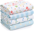 GLLQUEN BABY Muslin Swaddle Blankets 4Pk Receiving Blanket Large 35" x 40" by GLLQUENBABY