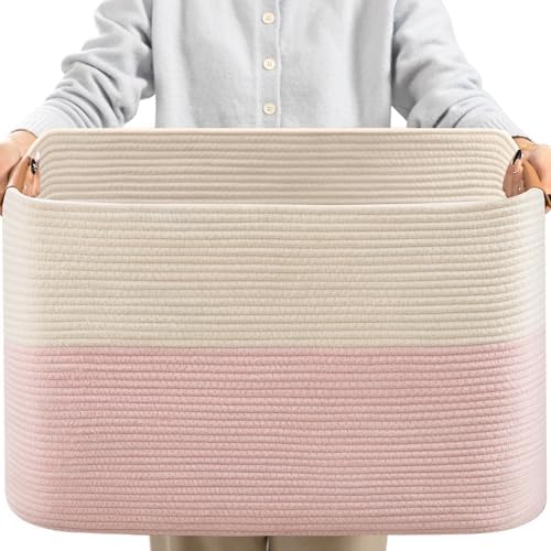 danpinera Large Woven Basket 25’’*16’’*16’’ Rectangle Woven Baskets by danpinera