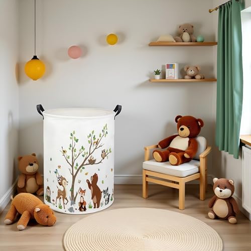 Kids Laundry Basket Baby Hamper Toy Storage Bin - Image 4