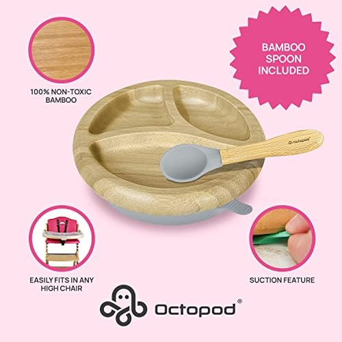 Abiie Octopod Bamboo Dish & Spoon - Image 2