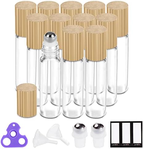 Essential Oil Roller Bottles 10ml Roller Balls by PrettyCare