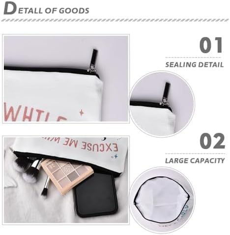 Travel Makeup Cosmetic Bag for Women Girls Travel Essentials Toiletry Bag - Image 5