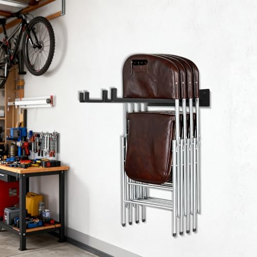 2 Pack Folding Chair Storage Rack - Image 6