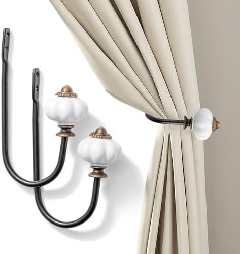 Curtain Holders for Wall by SIXZOONM
