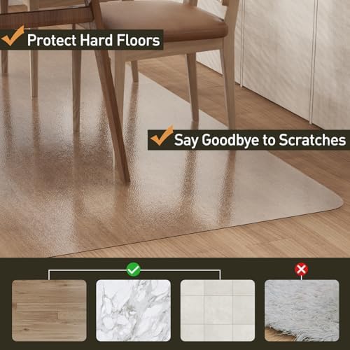 Clear Plastic Area Mat for Under Dining Table - Image 4