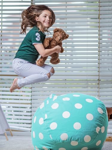 WEKAPO Stuffed Animal Storage Bean Bag Chair Cover - Image 5